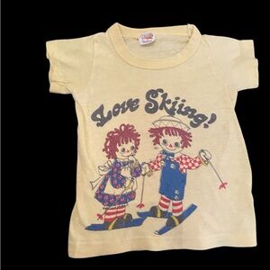 Rare Vintage Raggedy Ann & Andy Single Stitch Graphic T-Shirt